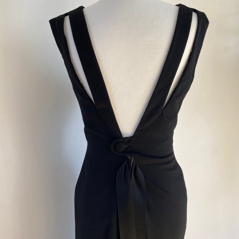 Vintage Blin & Blin Black Wool Dress
